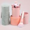 Large Capacity PU Leather Makeup Brush & Pen Holder Storage Tube