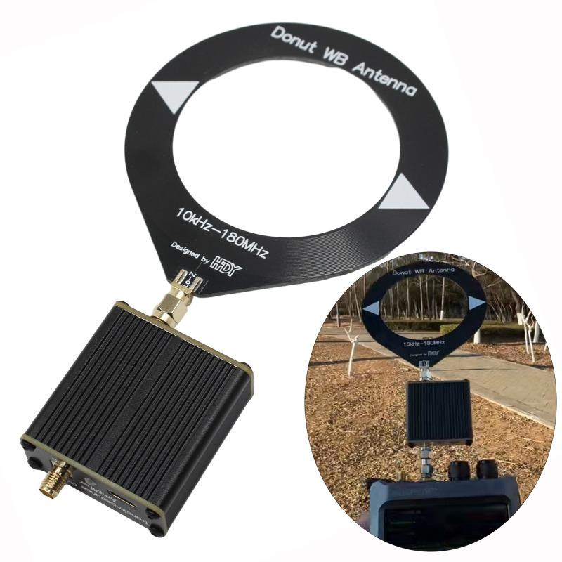 Latest Upgraded Version Donut Broadband Antenna (Frequency Range: 10kHz-180MHz, with Low-Impedance Converter)