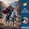 1000pcs Mini Greek Warrior & War Horse Jigsaw Puzzle Suitable for Adults, Ancient Greek History Themed with Portable Pieces, Relax Brain, Educational