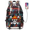 ONE PIECE Luffy School Bag Animation Peripheral Large Capacity Lightweight Backpack Junior High School Backpack Travel Bag