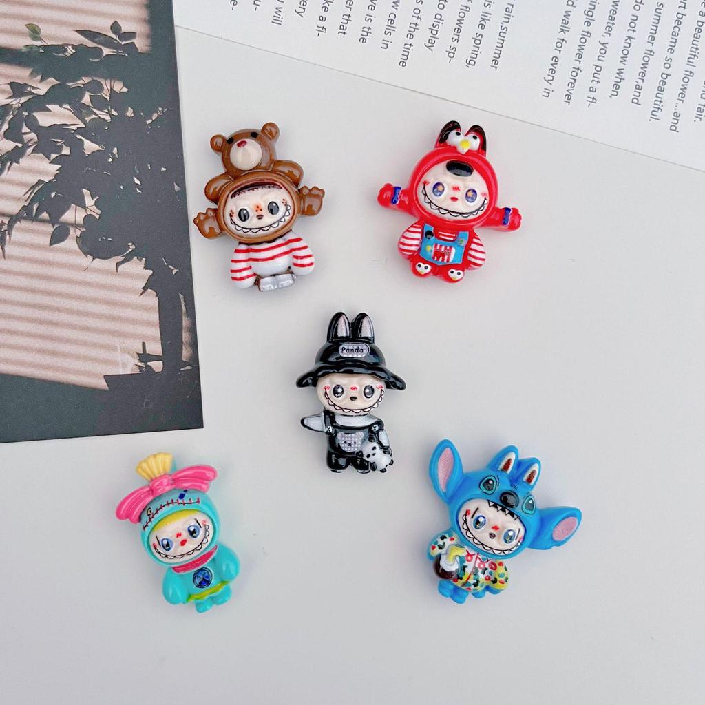 Labubu Niedlicher Harz Kühlschrankmagnet - Kreativer Magnetsticker für Pinnwände