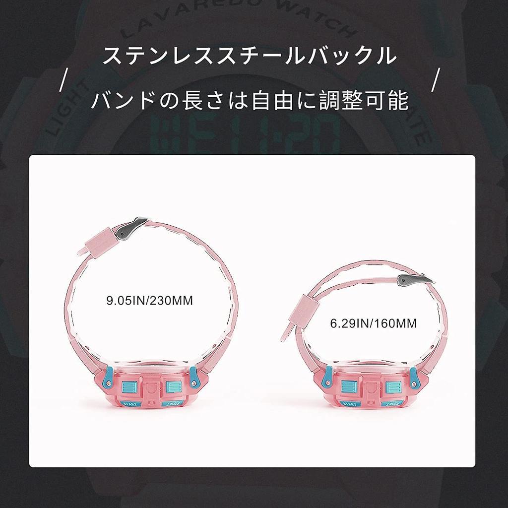 Sportovní venkovní multifunkční datum a den Duální analogové digitální hodinky Dětské hodinky, dívčí dětské hodinky, vodotěsné, upozornění, displej, LED,