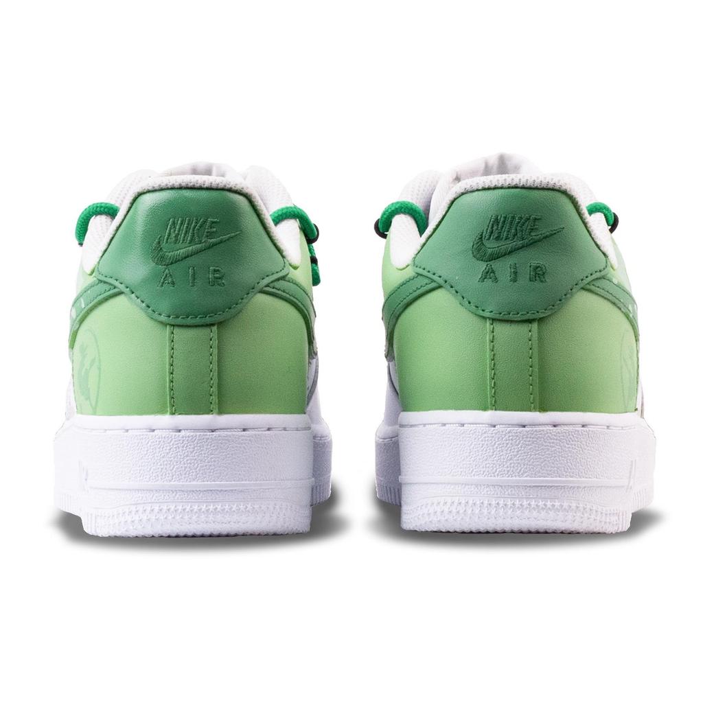 Nike Air Force 1 Jade Horse Chasing The Wind Abrasion Resistant Balance Low Top Skateboard Shoes Men's White Green CW2288-111(Team144-)