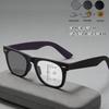 Modische fototrope Brillengestelle für Damen Herren Blaulichtfilternde quadratische Brillen Trendige Weitsicht +1.0+4.0