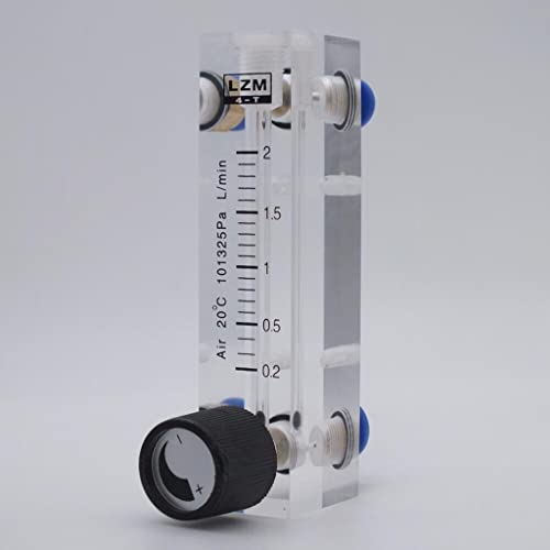 B Baosity Flow Meter, Gas Flow Meter, Oxygen/Air Flow Meter, Panel Type, Air Flow Meter, 0.2-2L