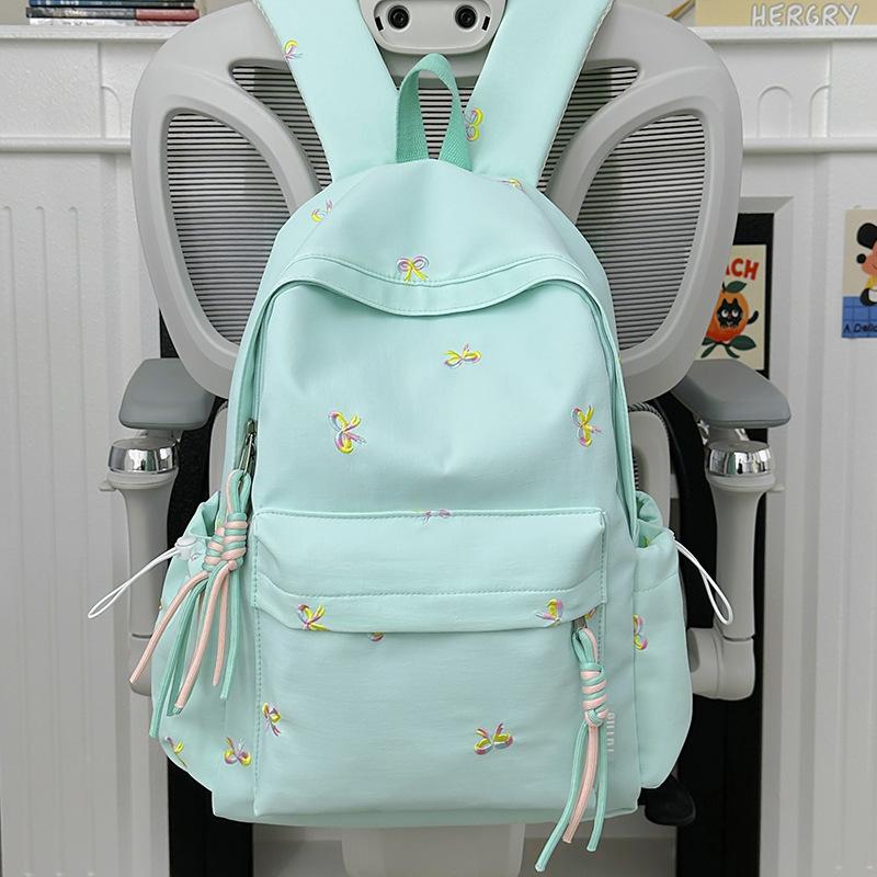 Schoolbag New Style for Female College Students, Simple and Cute Backpack, Large-capacity Backpack, Lightweight Middle School Backpack