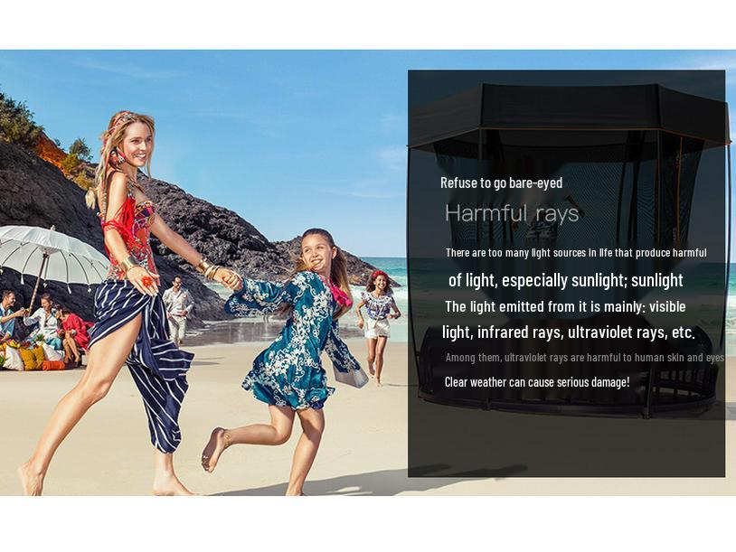 New Women's Frameless Retro Sunglasses - Trendy European and American Fashion, Anti-UV