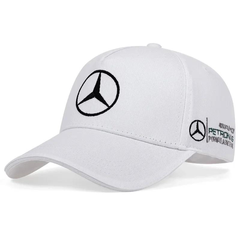 

Car Sticker 2025 Hot For Benz Car Duck Tongue Cap For Mercedes benz 3D Hat Car MOTO GP Racing F1 Baseball Cap Hat Adjustable Cas білий
