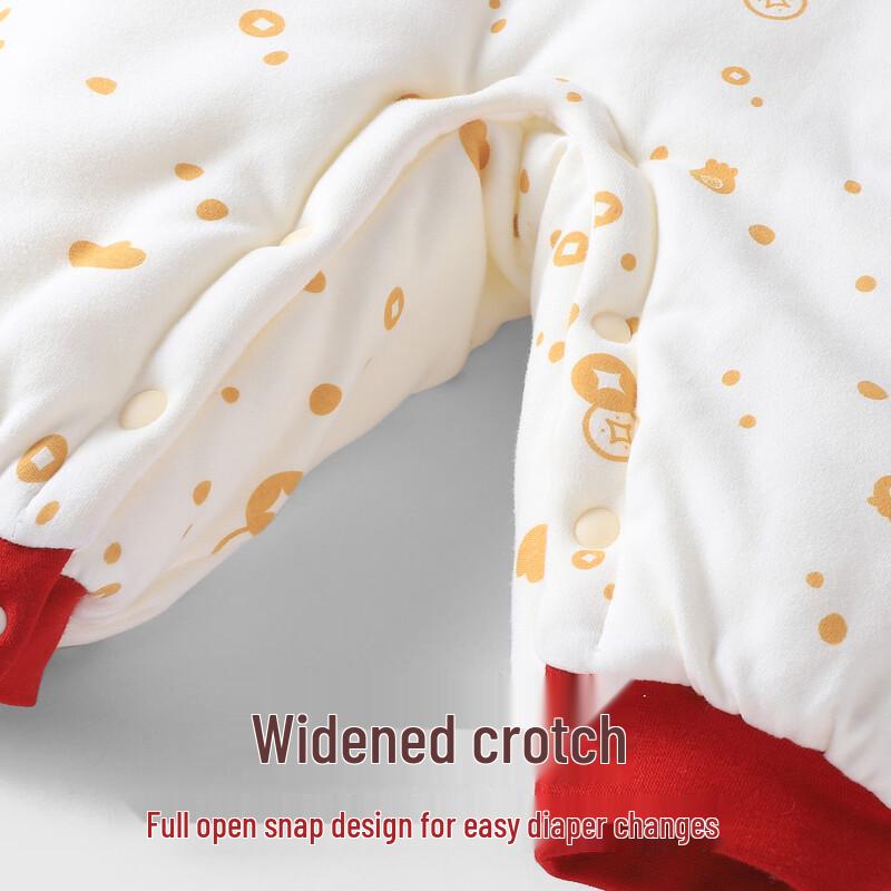 Youqi Baby Winter Padded Festive Jumpsuit