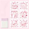6 stk/sett Blomstersommerfugl sjablongmaler for utklippsbokvegg Liten kreativ design DIY-dekorsjablonger for maling og dekor