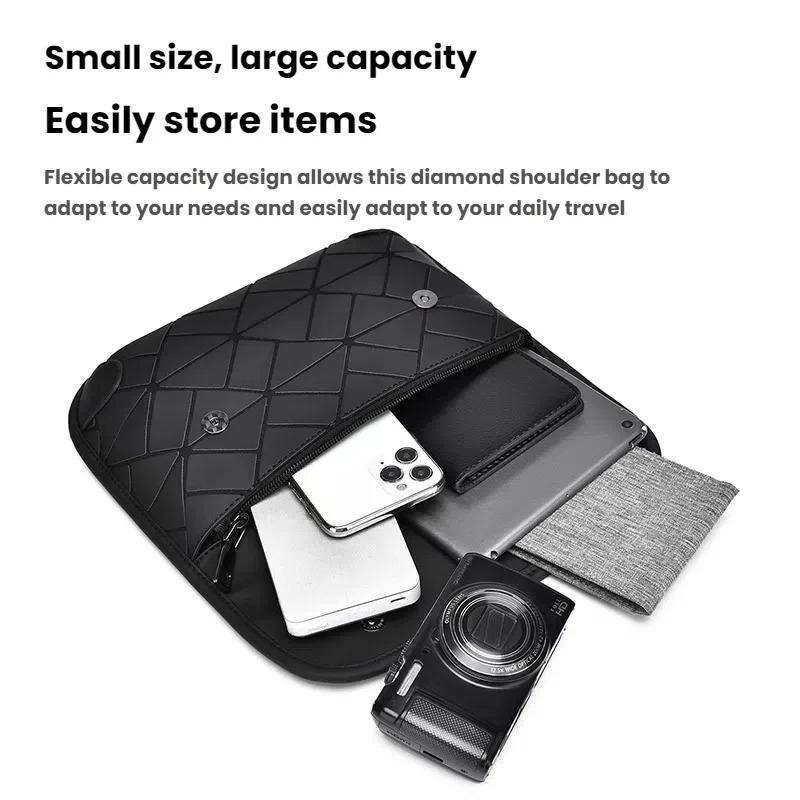 Fashionable Men's Shoulder Bag, High-quality PU Fabric, Men's Crossbody Bag, Casual Shopping Crossbody Bag, Mobile Phone Bag,etc