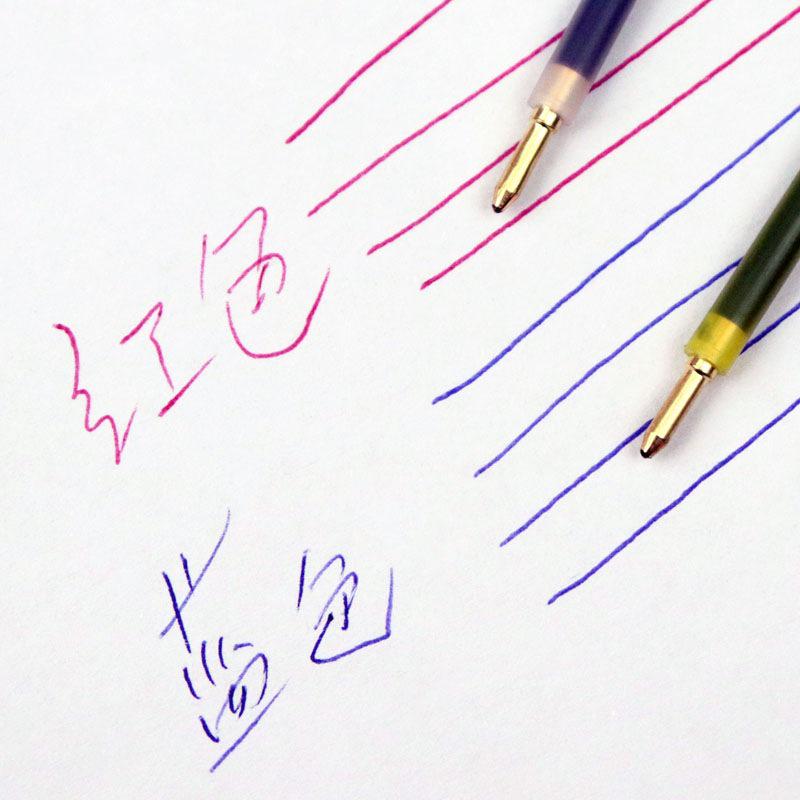 Vintage Shanghai Red Ballpoint Pen Refill with Copper Tip, Blue Ink 0.7 - Ideal for Teacher's Corrections.