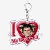 Hunger Games Popular I Love My Boyfriend Josh Hutcherson Key Chain Keychains Movie Ring for Bag Pendant Keyring Jewelry Gifts