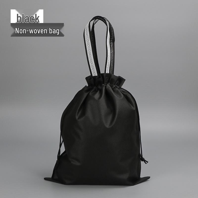 Non-Woven Drawstring Dustproof Tote Bag - Small, Customizable Logo, Double Drawstring for Toys & Shoes