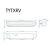 12V/24V RV LED Awning Porch Light Waterproof Motorhome Caravan Interior Wall Lamps Light Bar RV Van Camper Trailer Exterior Lamp
