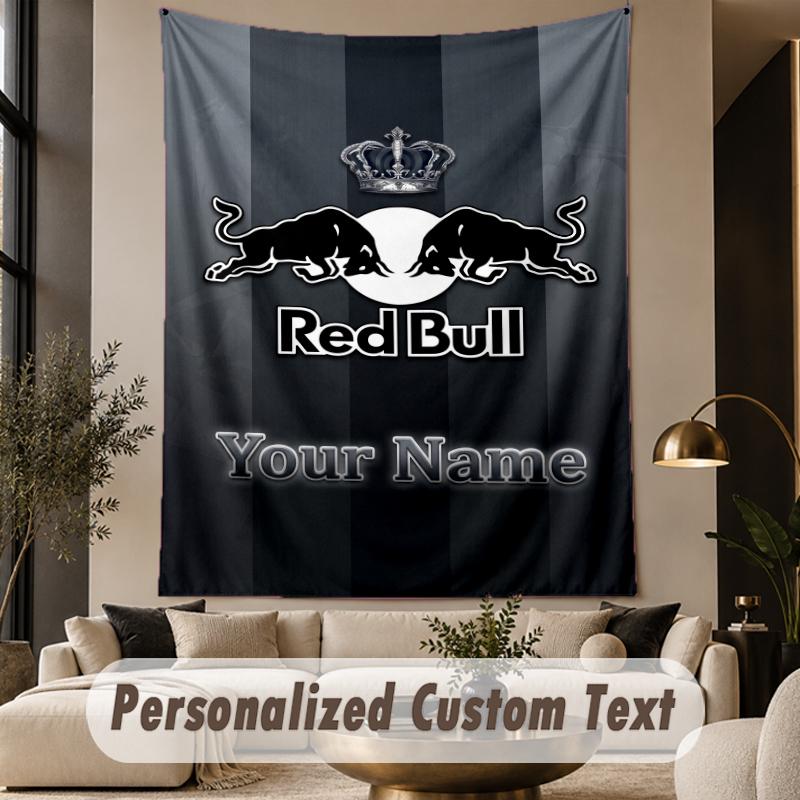 Custom Text Tapestry RB Leipzig FC Print Wall Tapestry Indoor Living Room Wall Decor