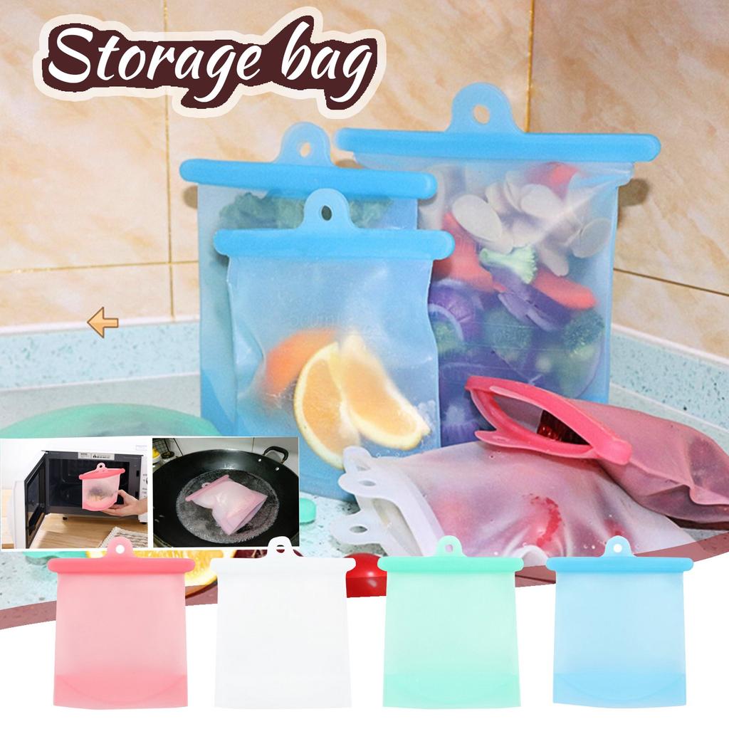 Silica Gel Food Grade Reusable Storage Bag Storage Bag Fresh Keeping Bag