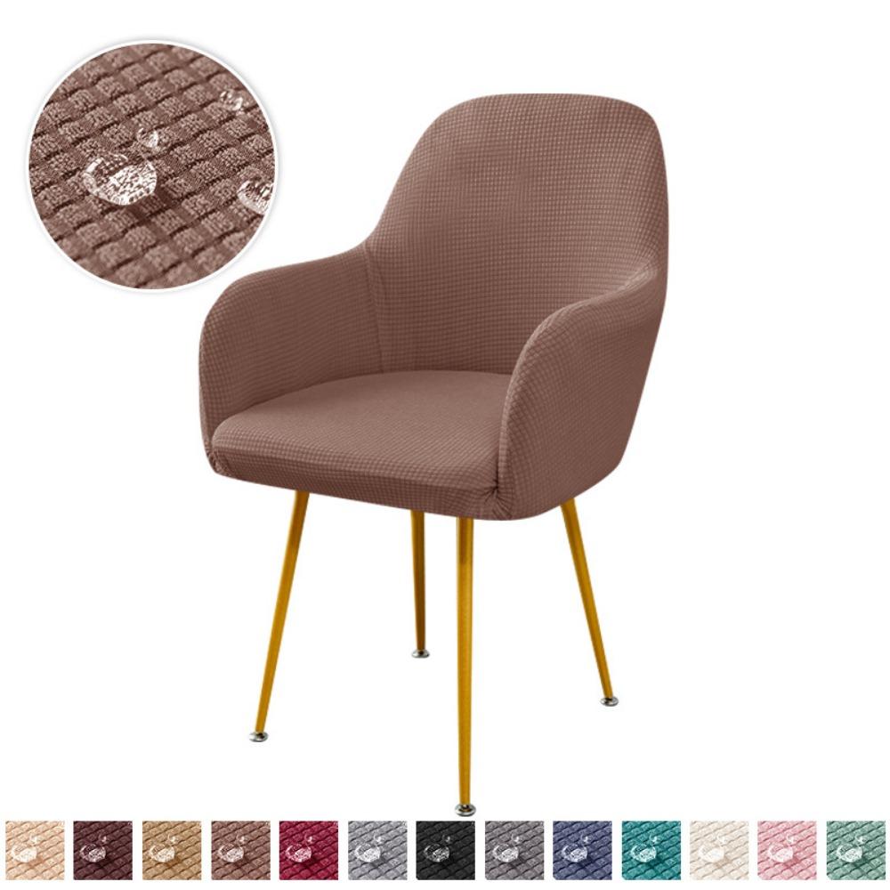Wasserdichtes Maisflanell Elastisch Zuhause Hotel Esszimmerstuhl Hohe Armlehnen Stuhlhülle