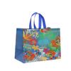 12 Stück florale wiederverwendbare Tragetaschen, laminiert, Vliesstoff, Einkaufstaschen, Geschenktaschen für Geburtstagsfeiern, Klassenzimmer-Mitgebsel, Süßigkeiten-Keks-Verpackung