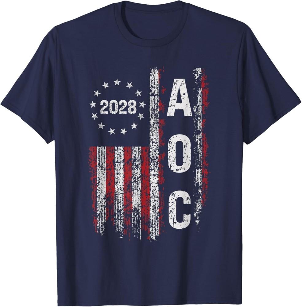 

AOC Alexandria Ocasio Cortez 2028 For President Election Unisex T-Shirt 4XL