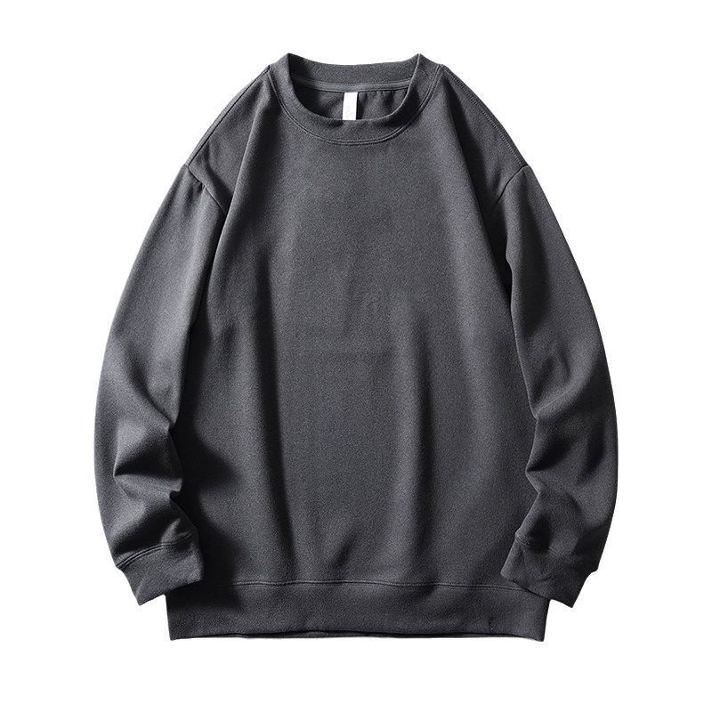 Dralon Sweatshirt Men Long Sleeves Fleece-lined Thickened 2024 New Arrival Spring and Autumn Bottoming Shirt Export Men's Clothing Outwear