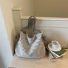 Sac Tote rayé grande capacité Sac à bandoulière pour femme Sac sous le bras