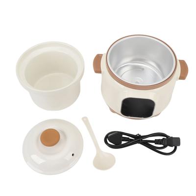 1.8L Electric Ceramic Stew Pot Full Automatic 24H Reservation 235W Multipurpose Stewing Cooker for