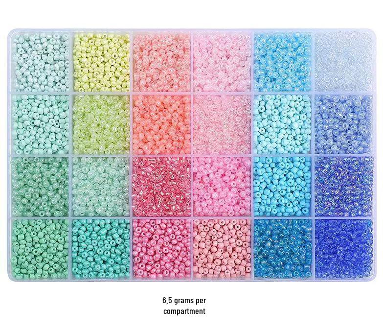 

Xiaomi 24-Grid DIY Bead Kit: Handmade Bracelet & Necklace Craft Set for Kids.