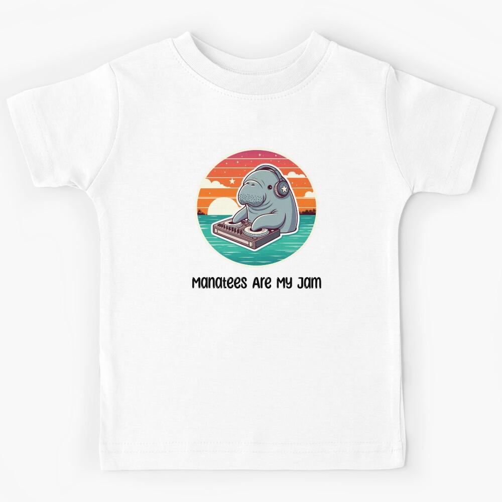 Baby Manatee Pun Kids T-Shirt 140
