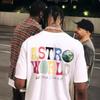Футболка ASTROWORLD Подивись, мамо, я можу літати Напис Принт Топи Чоловіки Жінки Принт Бавовняні Футболки Хіп-Хоп
