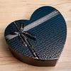 Set di 3 Scatole Regalo Nere a Forma di Cuore per San Valentino, Cioccolatini o Rossetti