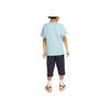 Nike Dri-Fit Letter Logo Print Short Sleeve T-Shirt And Seven-Point Casual Pants Set Kids sets FQ3583-015