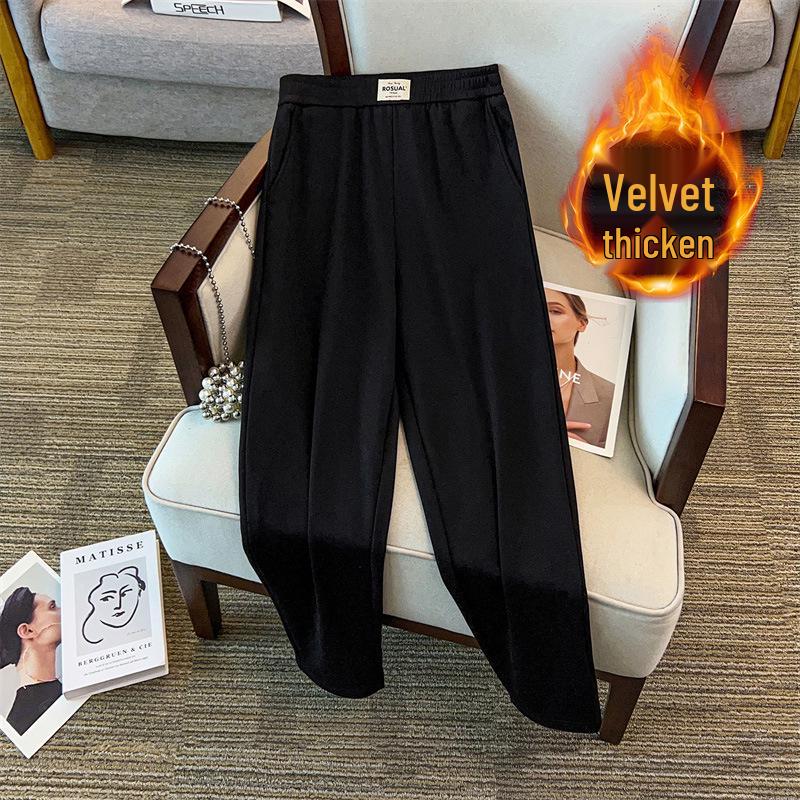 

Plus Size High-Stretch Casual Pants - Extra Wide Base Layer 300 Jin Women s Long Pants 200/260/300 Jin 2XL