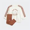 Crewneck Leggings Set Iy9552 Prebrn Owhite