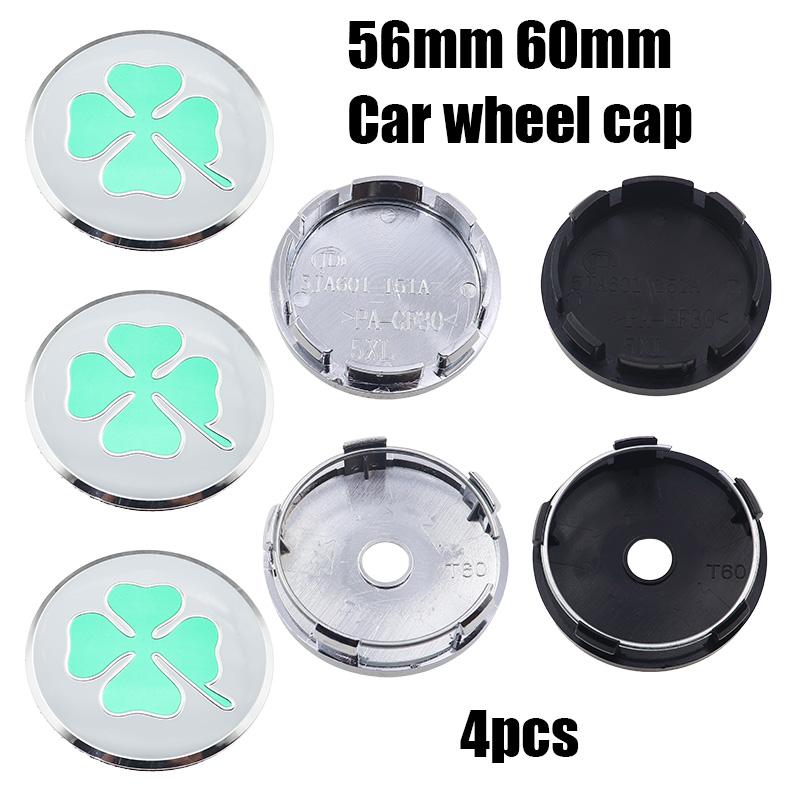 4pcs 56mm 60mm alfa romeo 3D Car emblem Wheel Center Hub auto Rim refit dust-proof badge covers cap styling accessories fw6