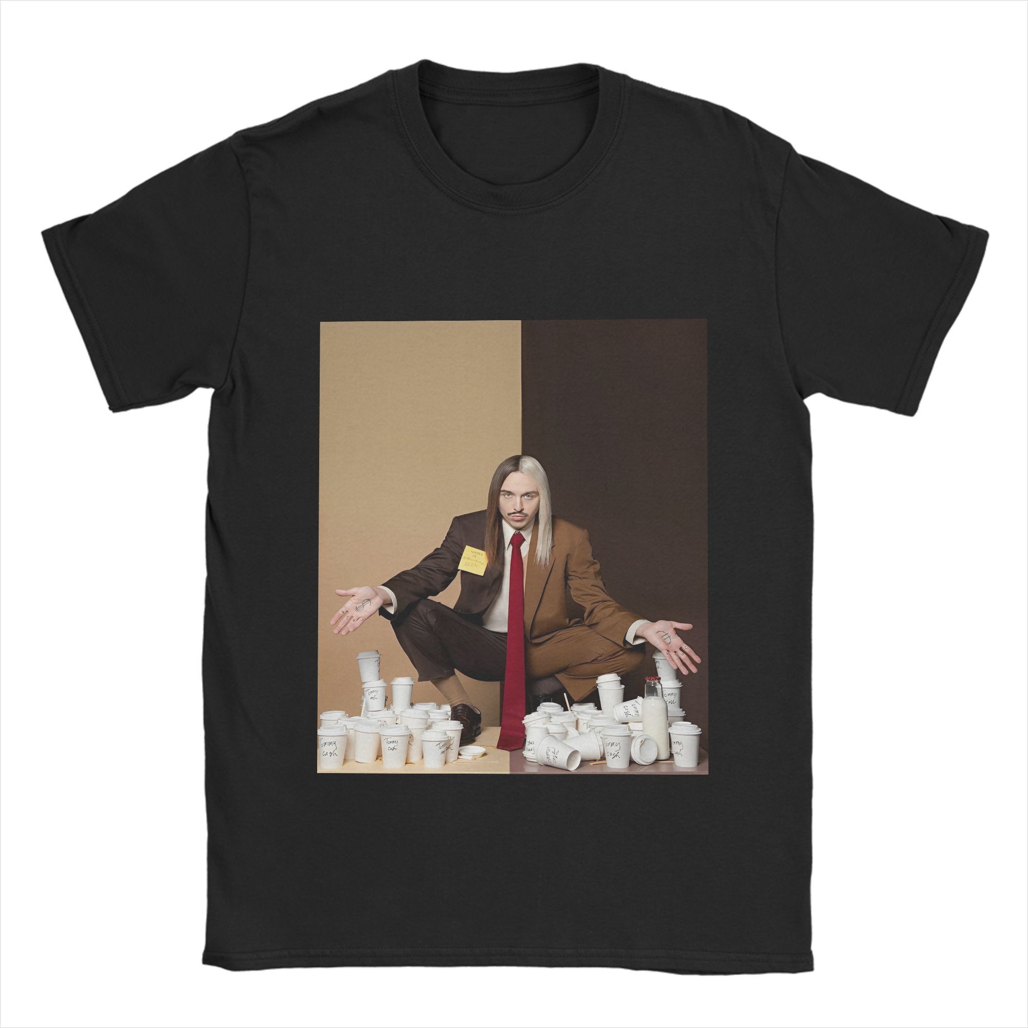 

Men T-Shirts Tommy Cash Funny Cotton Tees Short Sleeve Song T Shirt O Neck Tops Summer - Men s Summer Cotton Graphic Tee S разноцветный