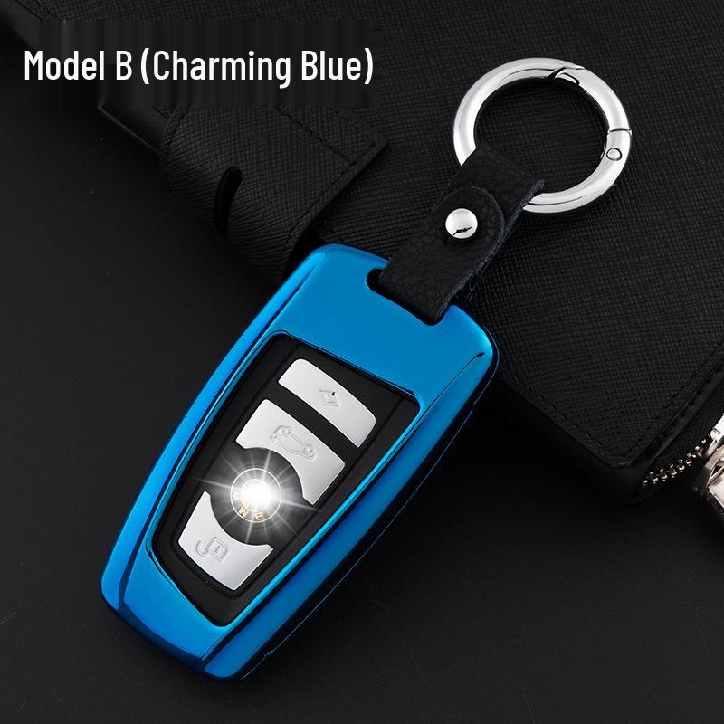 Key Fob Cover for BMW 5 Series 525li, 2 Series, 3 Series 320li, 7 Series, X3 X4 - Compatible with Modifications