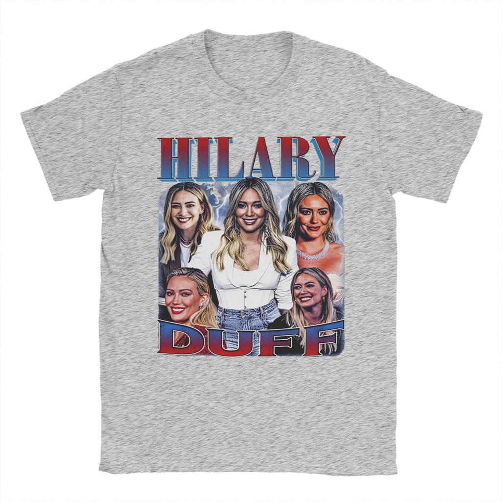Men Women Hilary Duff T Shirt Cotton Printed Tee Shirts Clothing Outfits
