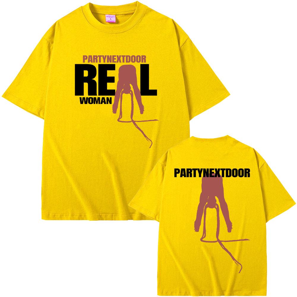 Rapper Partynextdoor Skutečný Unisex Grafické Tričko s Obalem Alba Unisex Unisex Hip Hop Nadměrná Trička Módní Trend Streetwear