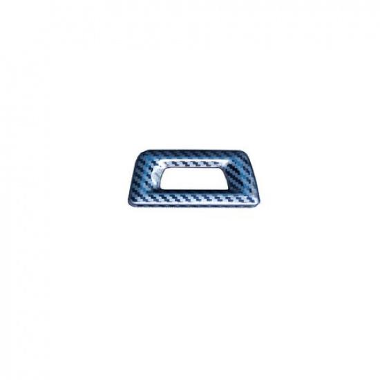 Steel Carbon Fiber Rear Door Tailgate Switch Cover Trim For BMW X5 G05 -