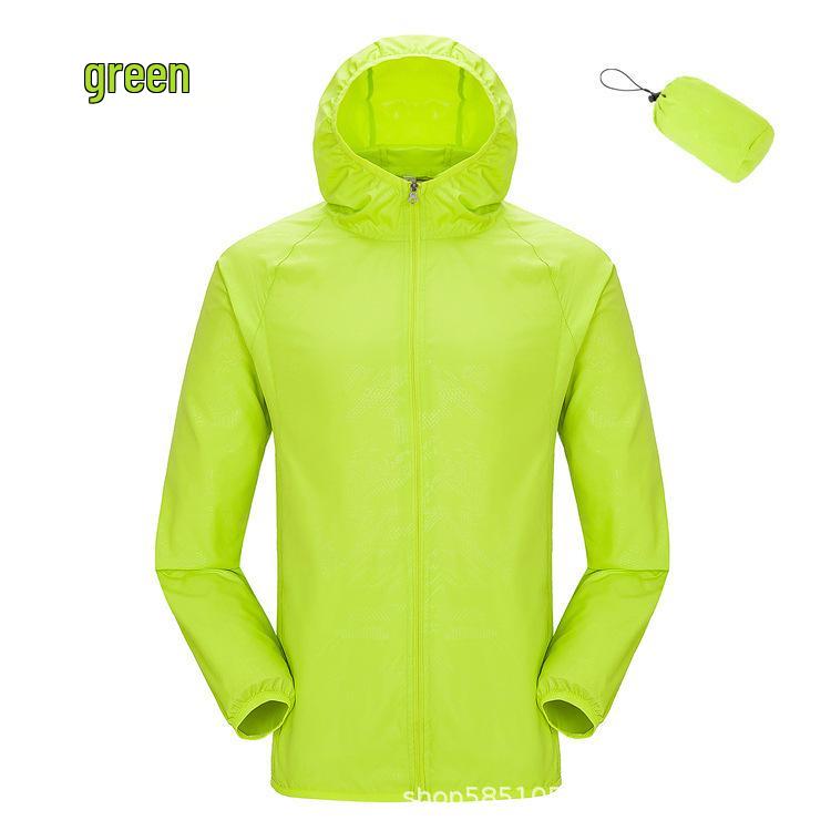 

Unisex Spring/Summer Sun Protection Windbreaker with Custom Logo Embroidery/Hot Stamping L лайм-зеленого кольору