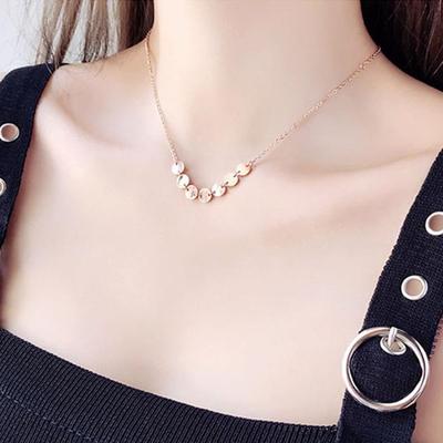 Korean Style Modern Girl Short Chain Choker Necklace - Simple, Versatile Women's Jewelry