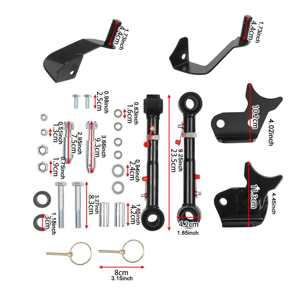 Quicker Disconnect Kit Adjustable Parts Upgrade Car Metal Replacement Swaybar Lifts for Number Prc-1010-bk 19-22 Jeepcar