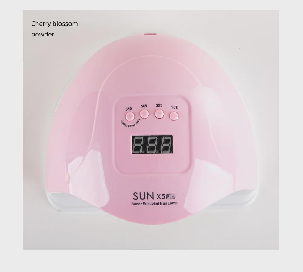 SUNx5 Plus Sunshine Nail Lamp: 4-Speed High-Power LED Phototherapy Nail Polish Lamp