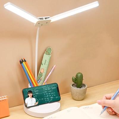 Double-headed Eye Protection Smart Desk Lamp Eye Protection Learning Special Reading Lamp Student Learning Charging Mini Dormitory Small Desk Lamp