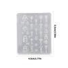 Nail Art Moulds Silicone Template Nail Designing Tool Lock Key Theme Silicone Handmade Molds for Manicure Creation