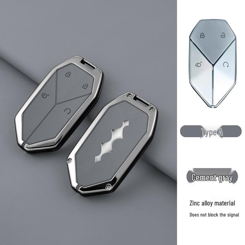 

Металлическая пряжка Корпус пульта дистанционного управления для BYD Fangchengbao 5-кнопочный чехол: Леопард 3, 5, 8 - Унисекс