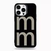 Korean Letter Phone Case for iPhone 16 15 14 13 12 11 Pro Max X XS XR XSMax 7 8 Plus Glossy Film Soft PC Cover