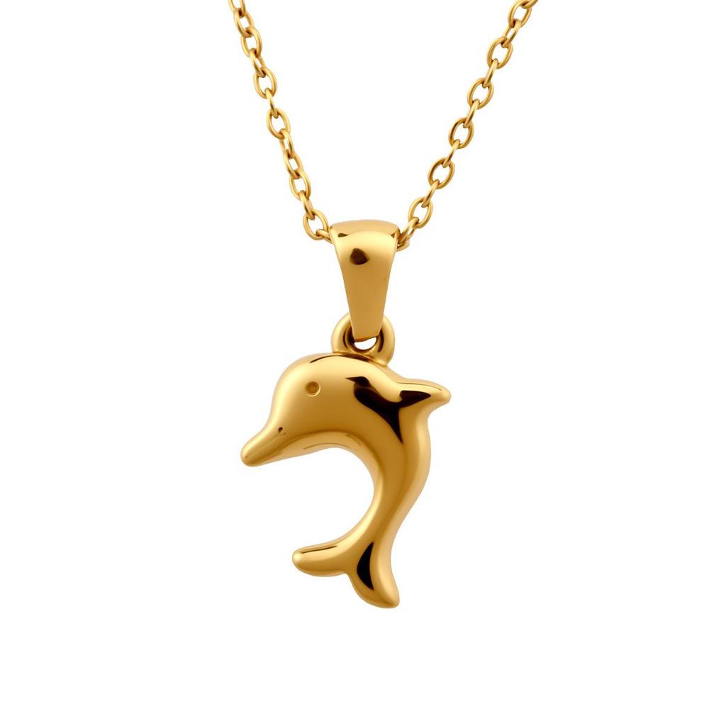 Women's Stainless Steel Necklace & Earring Set - Polished Geometric Hip Hop Jewelry