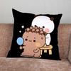 Cartoon Cute Bubu Dudu Pillow Case For Home Bedroom Car Office Decoration Living Room Sofa Cushion Cover Suitable
